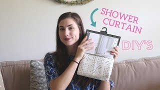 DIY'S OUT OF A SHOWER CURTAIN! | Lindsay Brooke