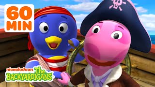 Captain Uniqua \u0026 Pirate Pablo Look For Treasure! w/ Tyrone \u0026 Austin | 1 Hour | The Backyardigans