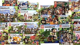 ALL LEGO Minecraft 2019-2022 Summer-Winter Sets COMPILATION/COLLECTION Speed Build