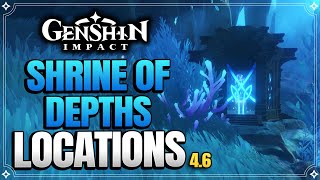 All Fontaine Hydro Shrine Of Depths Locations Part 4 |【Genshin Impact】