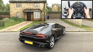 Forza Horizon 4 Lamborghini Huracan vs Police Chase (Thrustmaster Steering Wheel) Gameplay