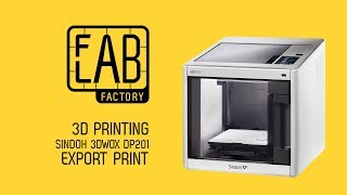 3D-Printing with Sindoh 3DWOX - Export Print (3/5)