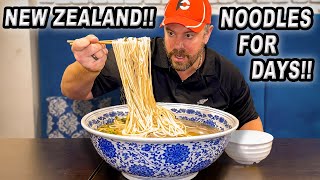 No Kiwi Locals Had Beaten This Giant Chinese Beef Noodles Challenge in Queenstown, New Zealand!!