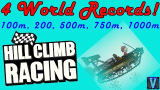 4 WORLD RECORDS BROKEN! Hill Climb Racing Seasons Level