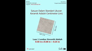 1 menit — Cara Menghitung Cepat “Keramik” untuk Kebutuhan Pasang Dinding Dan Lantai