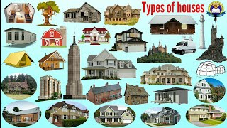 Different Types Of Houses | House Vocabulary In English | House Name | Easy English Learning Process