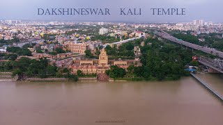 Dakshineswar Kali Temple Arial View ll Bally Bridge ll Holly Ganga River ll Kolkata Drone View