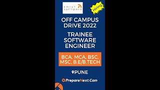 Amrut Software Off Campus Drive 2022 | Trainee Software Engineer | IT Job | Engineering Job | Pune