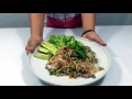 ยำขนมจีนปลาทูทอด spicy rice noodle salad salad@34