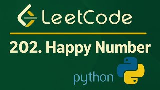 Leetcode 202 Happy Number - Python Solution #leetcode #dataengineering #python