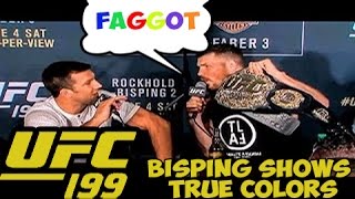 UFC 199 Post Fight Bisping Calls Rockhold a Faggot!!! Bisping Shows True Colors