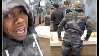 DaBaby Stares Down McDonalds Workers Makes Sure They Don't Put Mayo On His Food