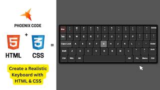 Build a Realistic Keyboard UI using Only HTML & CSS