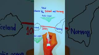 Total distance between Iceland and Norway? || 5min Knowledge