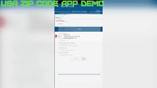 USA Zip Code App Demonstration