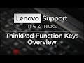 Tips & Tricks -  ThinkPad Function Keys Overview 2019