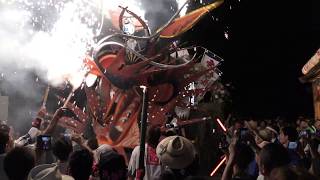 【4K】FIRE DRAGON FESTIVAL 江の浦町祇園祭2017　古町　新町　二の丸吉原