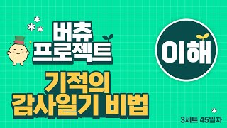 이해_미덕과 함께하는 기적의 감사일기 비법 3세트 45일차