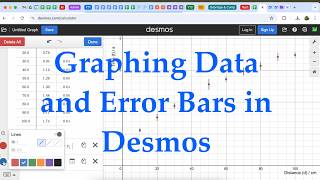 Graphing Data And Error Bars In Desmos