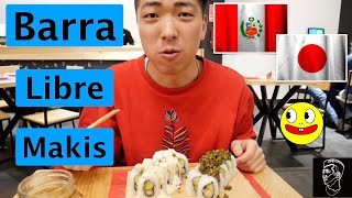 JAPANESE 🇯🇵 trying all you can eat makis 😋 in Lima! 🇵🇪