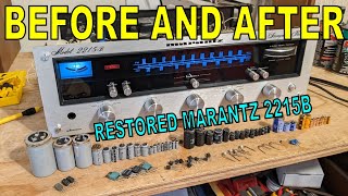 Marantz 2215B Before And After Restoration AUDIO COMPARISON