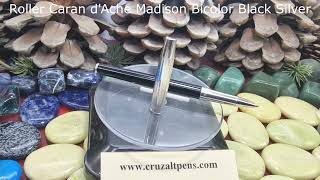 Cruzaltpens   Roller Caran d'Ache Madison Bicolor Black Silver