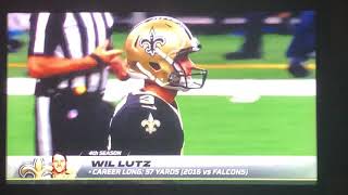 Will Lutz Saints Game-winning Felid Goal Kick Reaction Week 1