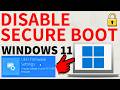 How to Disable Secure Boot in Windows 11 PC & Laptop