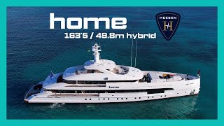 Way forward! 163’4/49.8m Superyacht HOME. ‘50M Aluminium FDHF’ by Heesen Yachts in St. Maarten | 4K