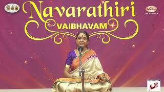 Mudhra’s NAVARATHRI VAIBHAVAM  - DAY 7 - Dr.SUDHA SESHAYYAN on Durga, Lakshmi & Saraswathi