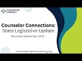 Counselor Connections: State Legislative Update (Sept 2023)