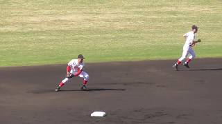 【岡山県春季高校野球/今春のセンバツ出場校】2018/04/28おかやま山陽高校試合前シートノック