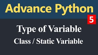 Class Variable or Static Variable in Python (Hindi)