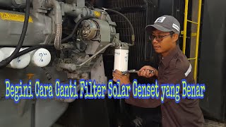 Tutorialnya Ganti Filter Solar Gengset Perkins 8OO Kva