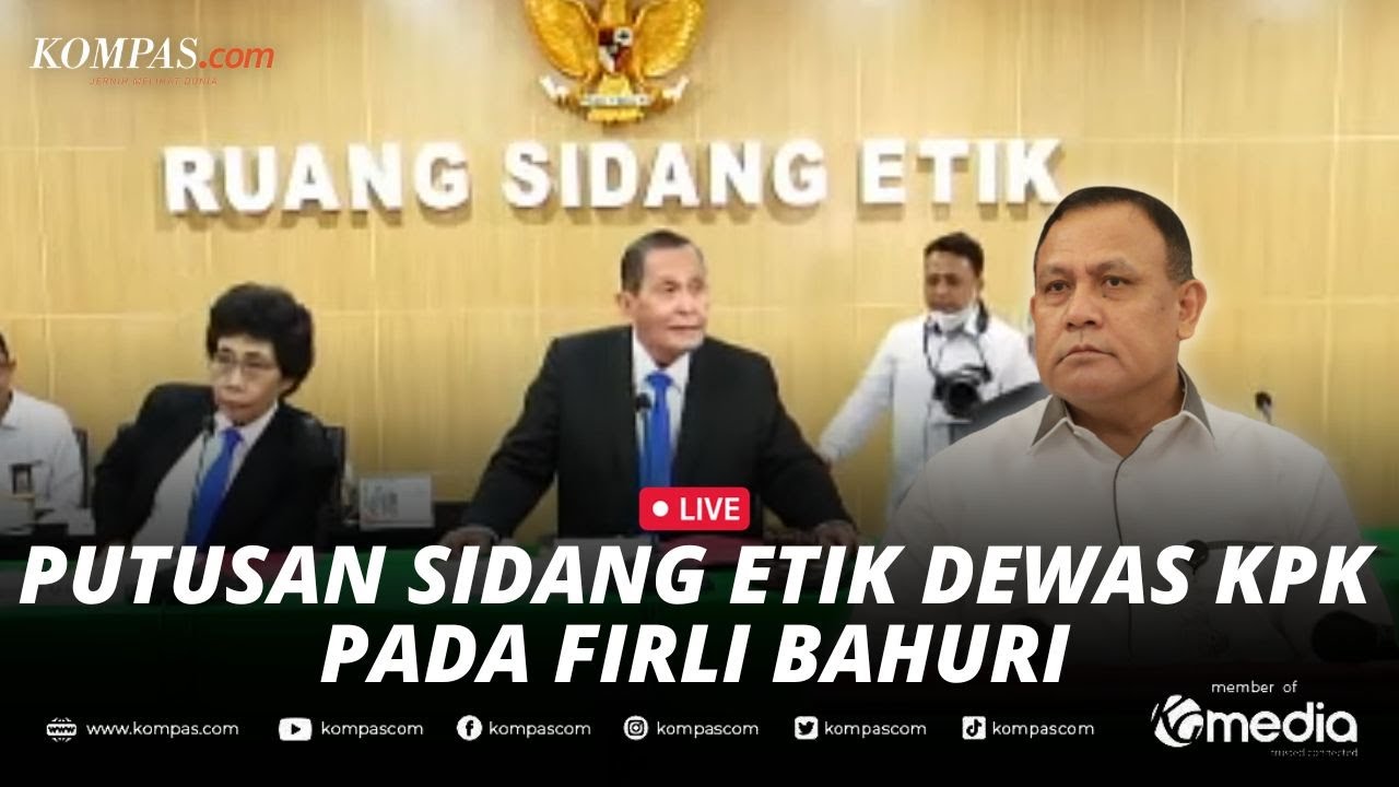 🔴BREAKING NEWS - Putusan Sidang Etik Dewan Pengawas KPK Atas ...