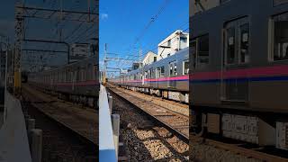 【実写】京王9000系（明大前〜下高井戸）(Japanese train, Keio 9000 Series) #shorts