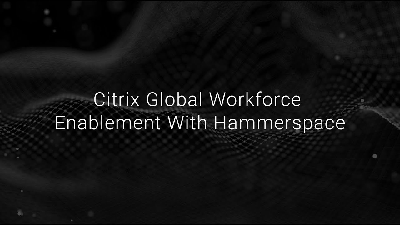 Citrix Global Workforce Enablement With Hammerspace - YouTube