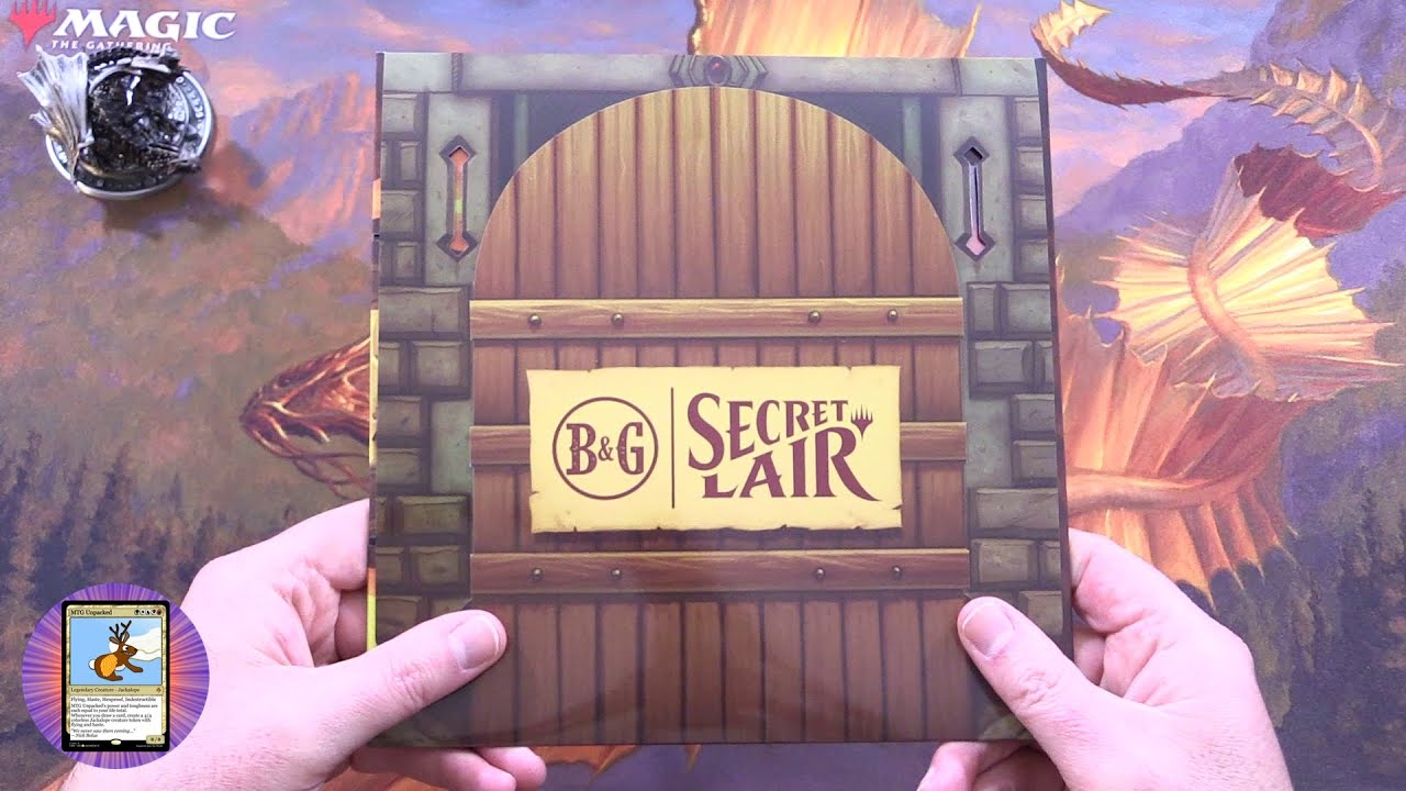 MTG Secret Lair: B&G Here Be Dragons Unboxed - YouTube