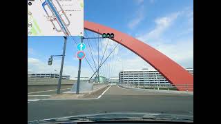 Dashcam: Tokyo Intl. Airport via Tokyo Metropolitan Highway and Kan-nana Ave.