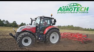 AGROTECH MUNKÁBAN: STEYR Multi traktor +  FOP Voogel Noot germinátor 4m