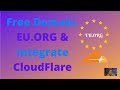 Get Free Subdomain DNS from EU.ORG & Integrate with Cloudflare