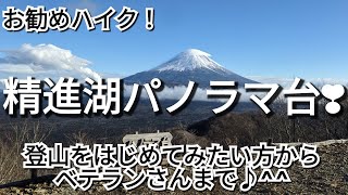 2024年初山歩きはHome mountain 精進湖パノラマ台！