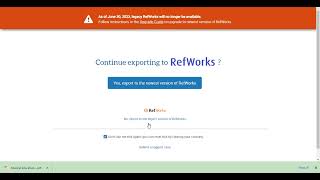 Importing Citations into RefWorks