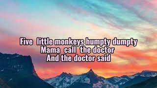 5 little monkey humpty dumpty - dj sandy (remix) (lyrics) #10