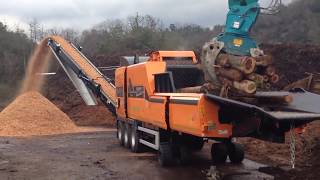 【ドップシュタット Doppstadt】切削機 チッパー DH 910 SA RB   丸太 Doppstadt Chipper Logs