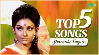 Sharmila Tagore - Top 5 Hits | Isharon Isharon | Raina Beeti Jaye| Best of Sharmila Tagore Songs