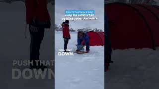 Polar school - How to use the toilet while trekking in Antarctica