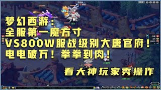 梦幻西游：全服第一魔方寸VS800W服战级别大唐官府！电电破万！