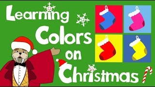 Educational Christmas Video | "Learning Colors on Christmas" | The Singing Walrus