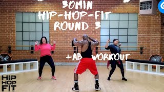 30min Hip-Hop Fit Dance Workout Round 3 + Ab Workout | Mike Peele